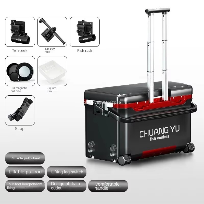 36L Tackle Box Outdoor Trolley - Fishing Kayak Crate recension och pris